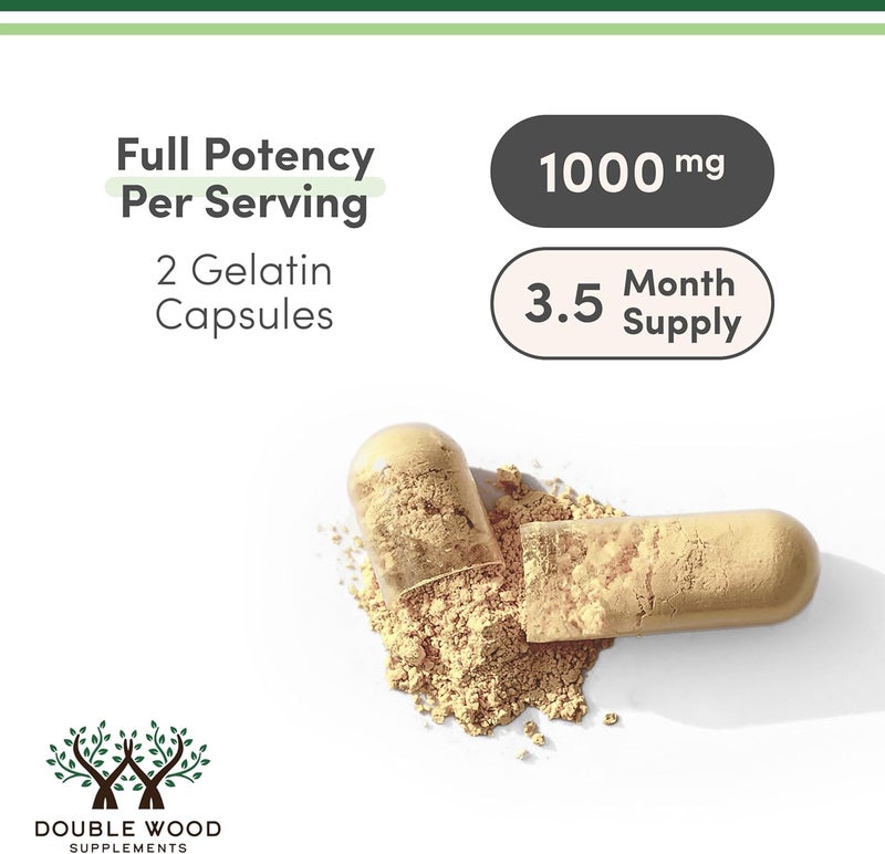 Double Wood Supplements تريبولوس تيرستريس للرجال (أعلى نقاء 95% محتوى صابونين) 210 كبسولة، 1,000 ملغ مستخلص فواكه مركز (مختبر من طرف ثالث، غير معدل وراثيًا) من دابل وود - Image 3