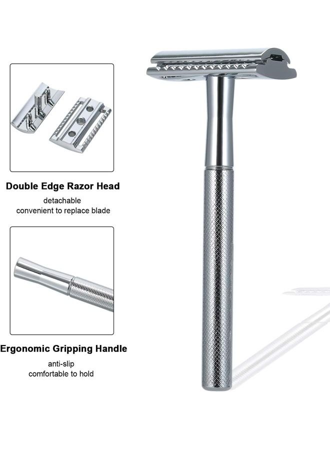 NKX Stainless Steel Double Edge Shaving Razor - Image 2