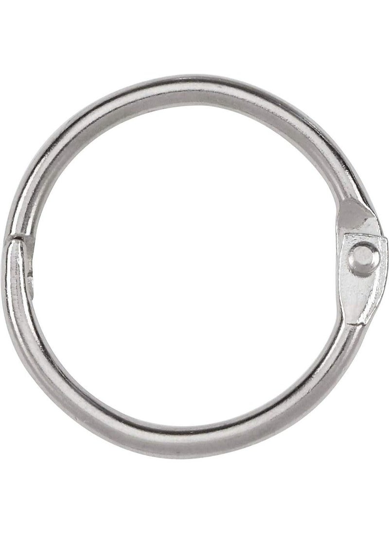 ACCO ACCO Loose Leaf Binder Rings, 1 Inch Capacity, Silver, 100 Rings / Box (72202)  - Image 1