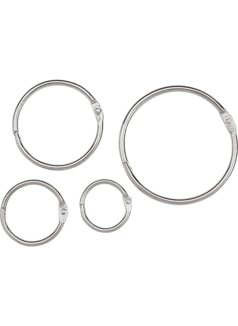 ACCO ACCO Loose Leaf Binder Rings, 1 Inch Capacity, Silver, 100 Rings / Box (72202)  - Image 3