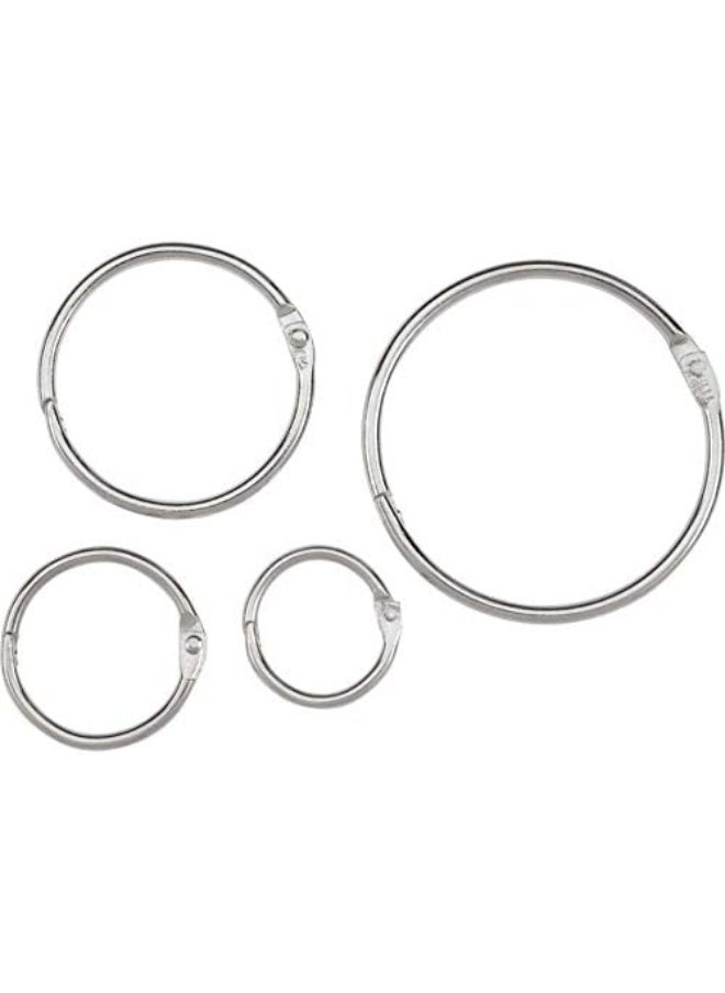 ACCO ACCO Loose Leaf Binder Rings, 1 Inch Capacity, Silver, 100 Rings / Box (72202)  - Image 2