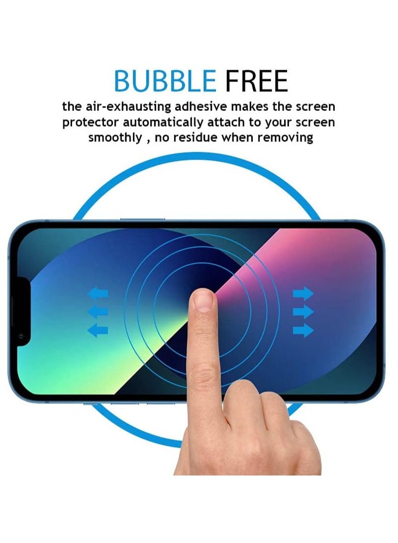 LEDIN Screen Protector for iPhone 13 tempered glass screen protector 9H hardness scratch resistance iPhone 13 full glue edge to edge glass (iPhone 13) - Image 3