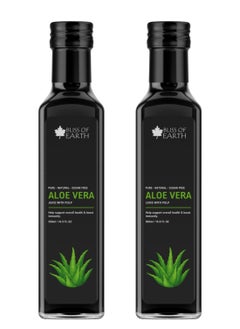 Aloe Vera Juice For Drinking With Pulp Fresh Harvest Aloe Plants Great For Hair & Skin Improves Digestion Zero Water Zero Sugar 500ml PET Bottle Pack of 2