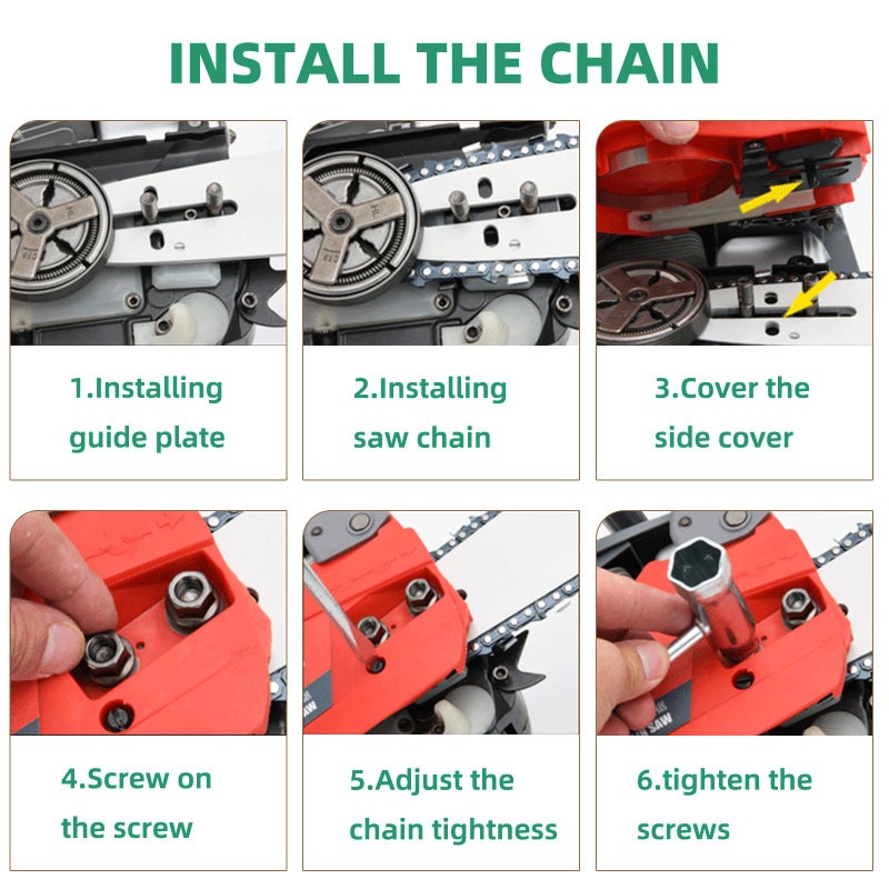 Fifchall 4 Pack 20 Inch Chainsaw Chain .325" Pitch .058" Gauge 76 Drive Links Fits for Blue Max 53543 8901 8902 52209, Oregon 21LPX076G, Stihl 36880050076, 25RM376E and More - Image 4
