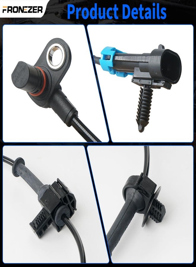 FRONEZER 4PCS ABS Wheel Speed Sensor Front & Rear Left Right Fit For 2007-2014 Chevy Silverado 1500/Avalanche/Suburban 1500/Tahoe, GMC Yukon/Yukon XL 1500, Escalade, Replace# 15229012,15121067,ALS1464,ALS1465, - Image 5