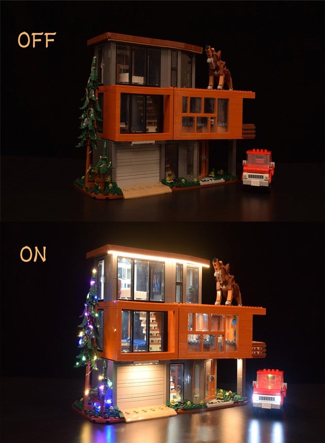LightGo LED Kit for Twilight Werewolf & Vampire Compatible with Lego 21354 The Cullen House | Lighting Only- Bricks Set Not Included (Remote Version) - Image 4