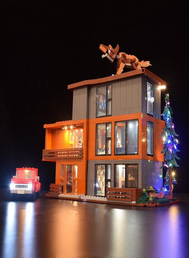 LightGo LED Kit for Twilight Werewolf & Vampire Compatible with Lego 21354 The Cullen House | Lighting Only- Bricks Set Not Included (Remote Version) - Image 3
