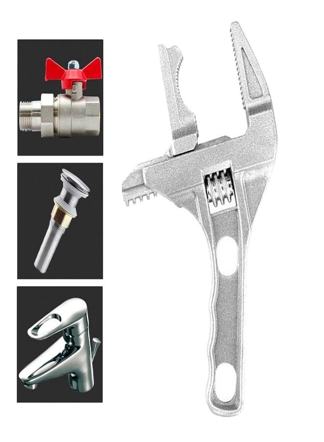 KPS Adjustable Wrench Short Shank | 6-68mm Opening Range Repair Tool For Bathroom Style C | Universal Snap Wrench Spanner | Hand Tool & Accessories | For Home Plumbing Work (Pack of 1,Multicolor) - Image 2