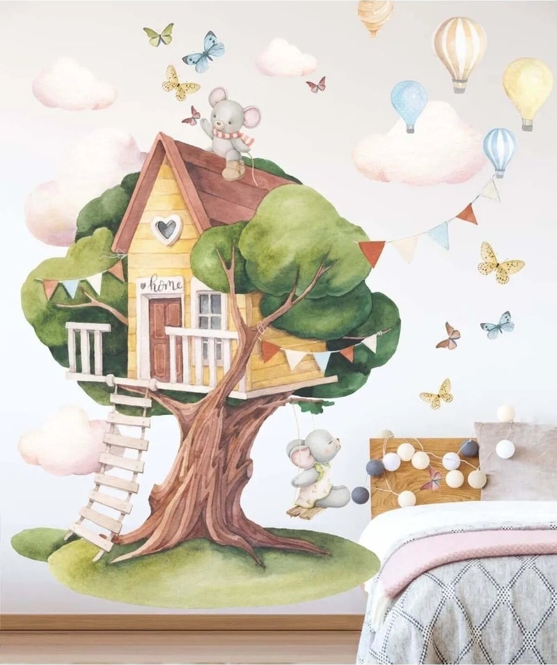 Kt Grup Kt Group Tree House Fairy House Special Design Wall Sticker - Image 5