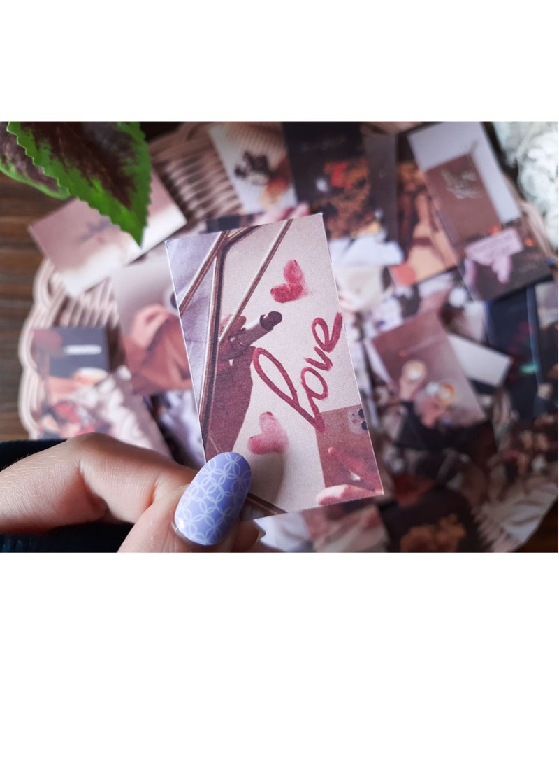 Generic - A pack of small paper stickers is one of the most important elements of journals and correspondence. It contains different shapes and various sentences - Image 1