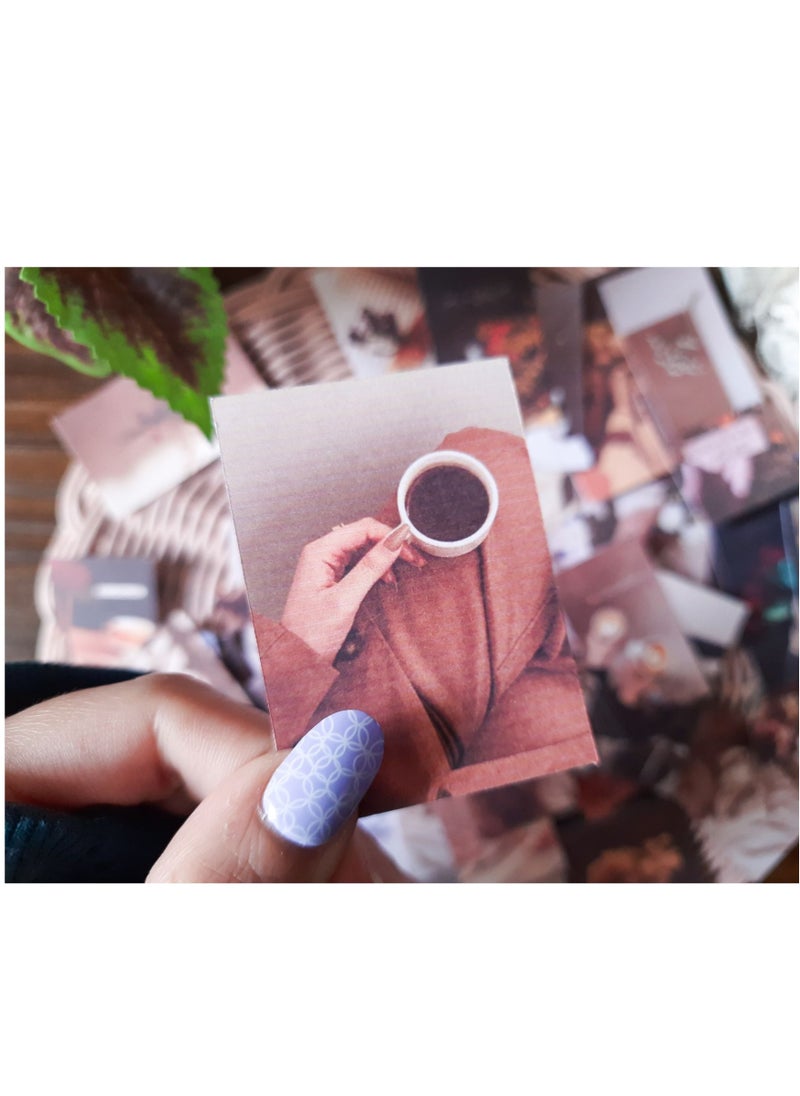 Generic - A pack of small paper stickers is one of the most important elements of journals and correspondence. It contains different shapes and various sentences - Image 1