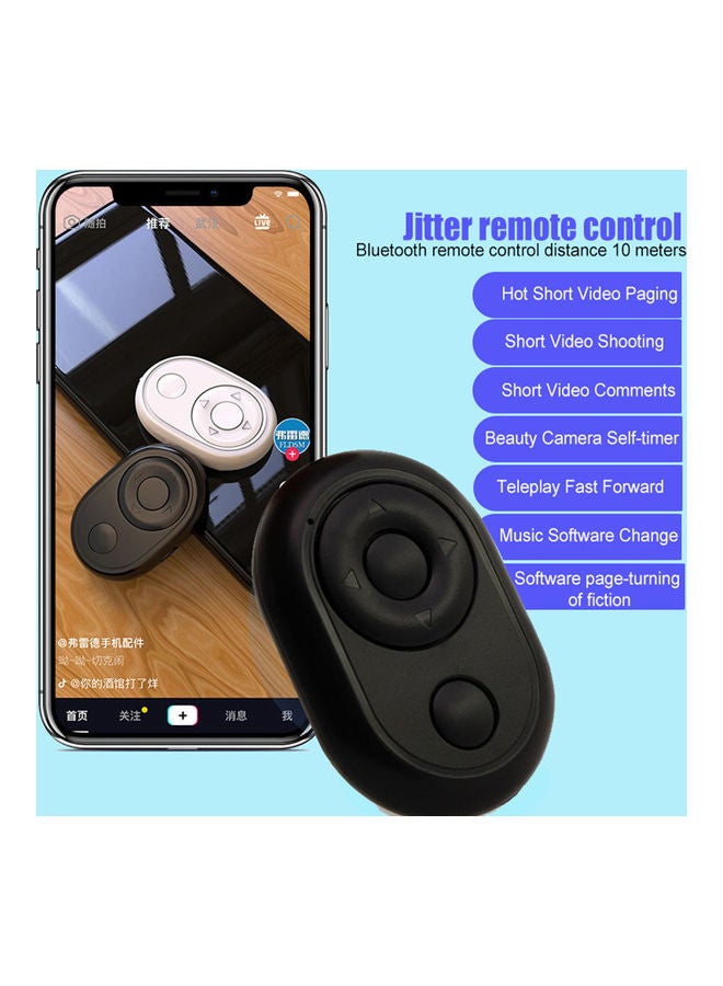 NIBEMINENT Mini Wireless Bluetooth Camera Remote Control Selfie Shutter Black - Image 4