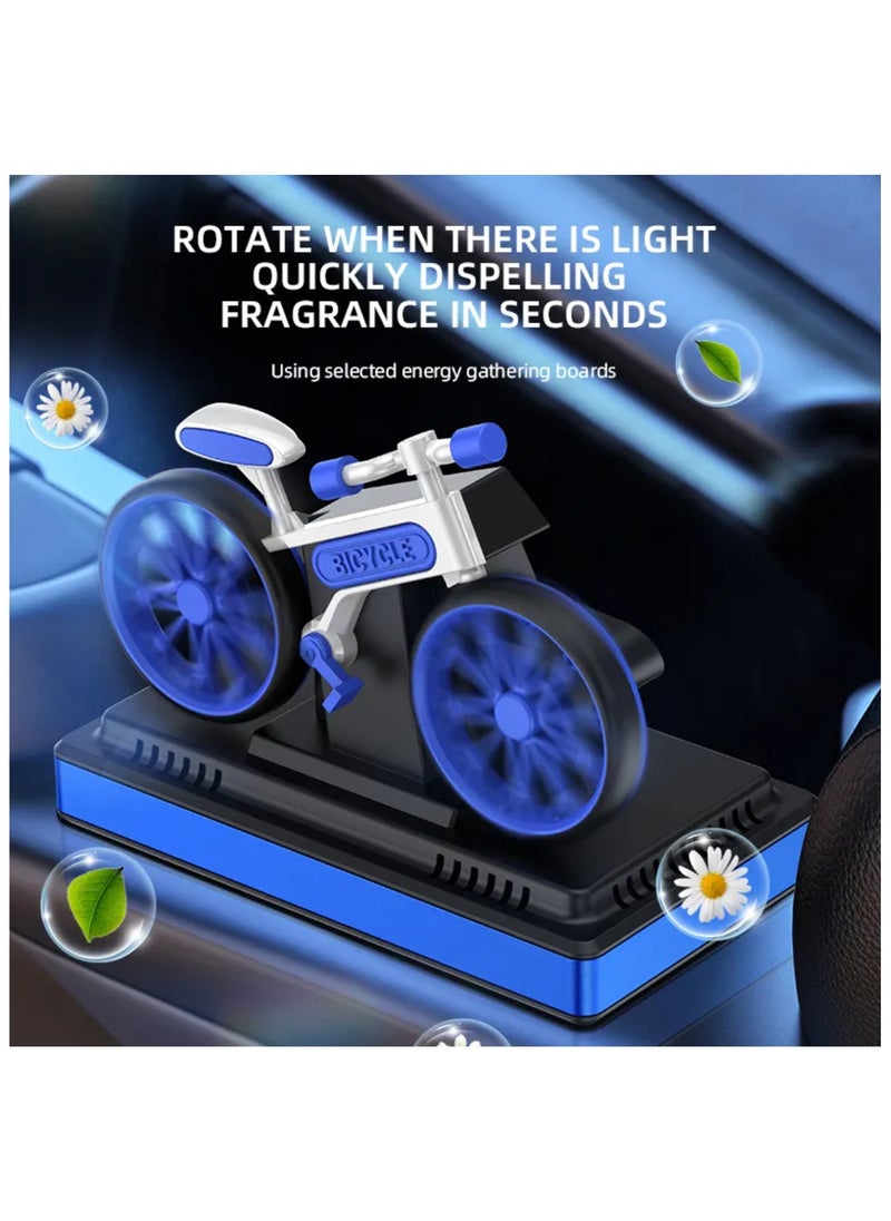 spinning bike car air freshener sounds like a fun and unique product! It could be designed to look like a miniature spinning bike, perhaps with a holder for an essential oil or scented gel.