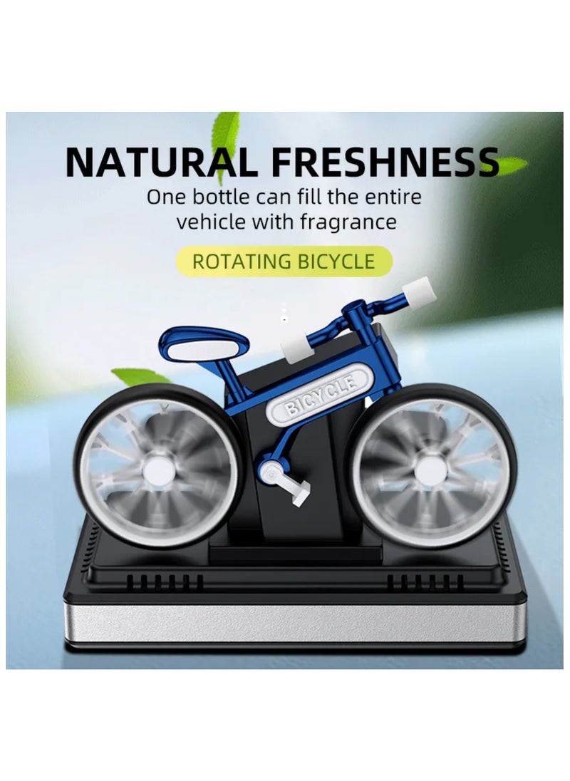 spinning bike car air freshener sounds like a fun and unique product! It could be designed to look like a miniature spinning bike, perhaps with a holder for an essential oil or scented gel.