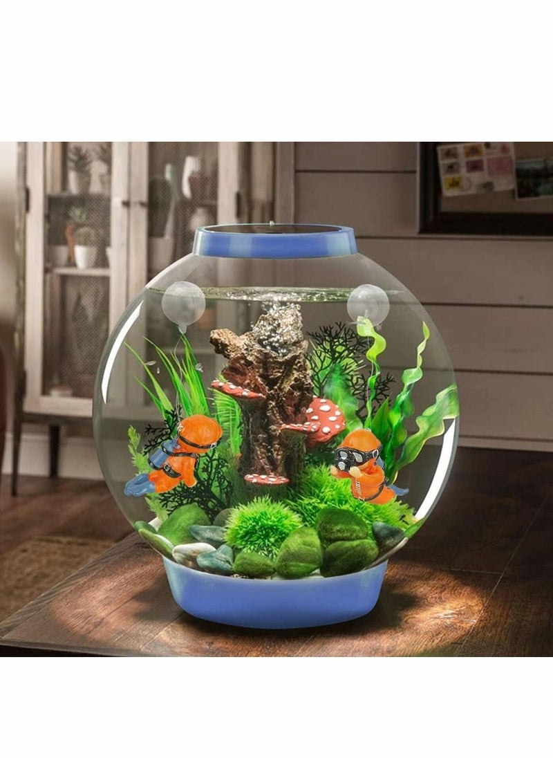 SYOSI Floating Fish Tank Decorations，Aquarium Decorations, Lovely Diver Device Accessories，Suitable for All Kinds of Tanks（2 Pack）  - Image 3