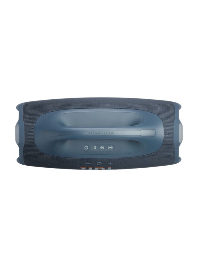 JBL Boombox 4 Portable Speaker, AI Sound Boost, JBL Pro Sound with Deep Bass, Up to 34 Hours Playtime, IP68 Waterproof & Dustproof, Bluetooth 5.4, Auracast Multi-Speaker Connectivity, USB-C Audio Playback, Blue -JBLBOOMBOX4BLUUK JBLBOOMBOX4BLUUK blue - Image 5