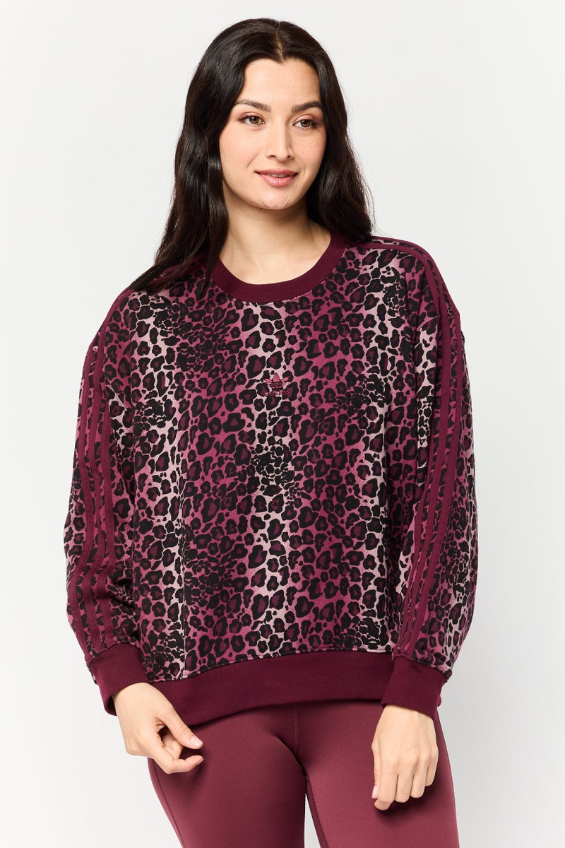 adidas Originals Women Sportswear Fit Long Sleeves Outdoor Sweatshirt, Multicolor  - Image 1