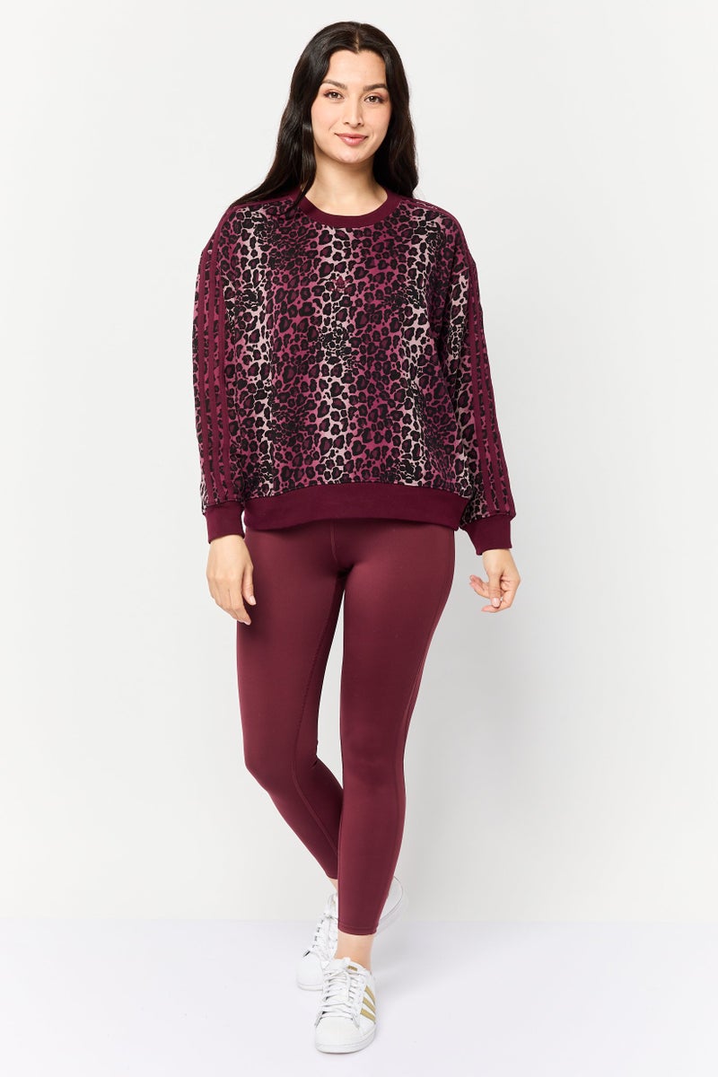 adidas Originals Women Sportswear Fit Long Sleeves Outdoor Sweatshirt, Multicolor  - Image 2