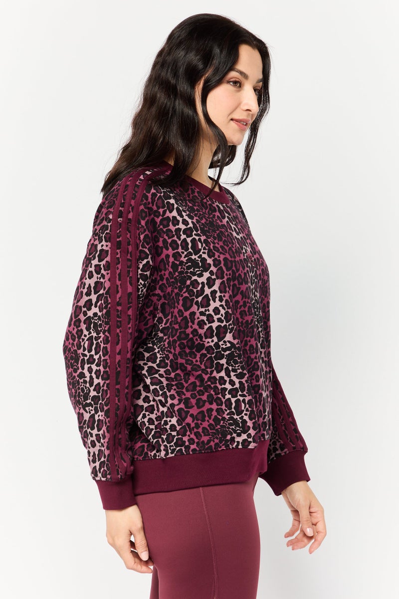 adidas Originals Women Sportswear Fit Long Sleeves Outdoor Sweatshirt, Multicolor  - Image 3