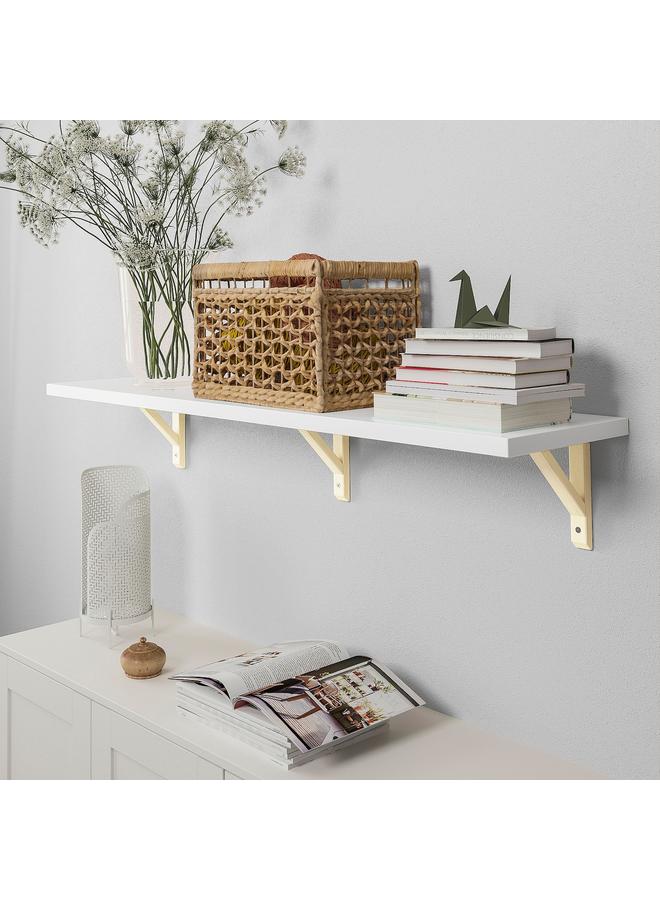 Zaboon Wall Shelf, White/Aspen, 120X30 Cm - Image 2