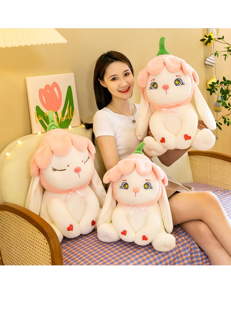 Generic - Plush Bunny Stuffed Animal Weighted Soft Bunnies Toy Plushie  Rabbit Doll Gifts for Kids Girls Adults Little Gift 26cm - Image 1