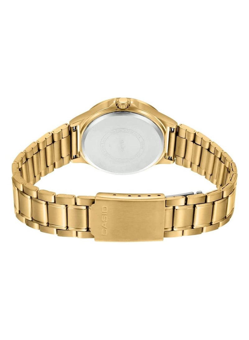 CASIO Men's Enticer Water Resistant Analog Watch LTP-V300G-7AUDF - 38 mm - Gold - Image 4