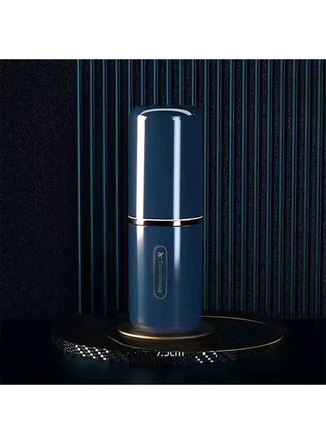 Multifunctional Travel Mouthwash Cup Blue Lightweight Portable Toothbrush Toothpaste Storage Box 3 In 1 Hygiene Cup Set - Image 4