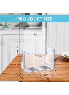 Chinco Chinco 10 Pieces Acrylic Brochure Holder Bulk 6 x 8 Inches, Clear Literature Holder Plastic Flyer Display Stand for Pamphlet Vendors Magazine Document Booklet Menu Trifold Wedding Party  - Image 2