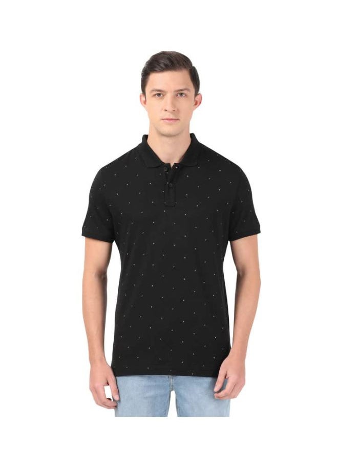 JOCKEY - Jockey IM16 Men Tencel Micro Modal and Cotton Blend Printed Half Sleeve Polo T Shirt - Image 1