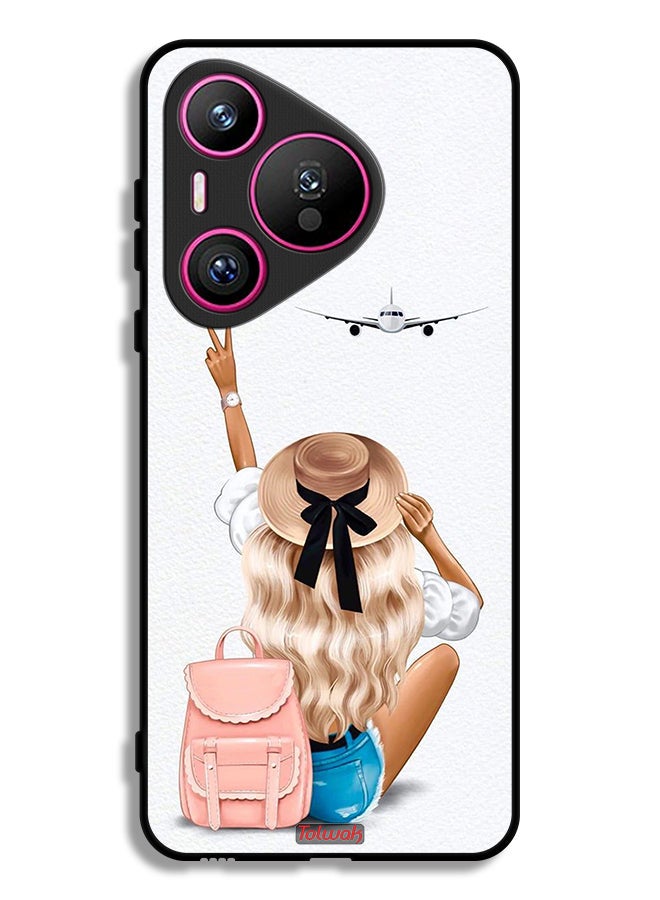 Tolwak Huawei Pura 70 Protective Case Cover Girl Love Travel - Image 1