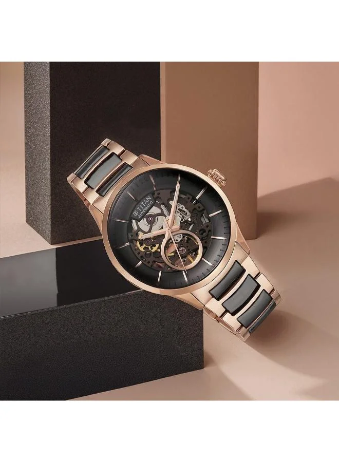 تيتان Men's Stainless Steel Automatic Watch 90174KD03 - 42 mm