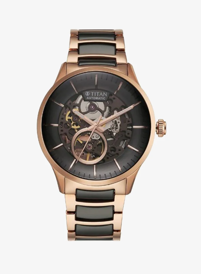 TITAN Men's Stainless Steel Automatic Watch 90174KD03 - 42 mm