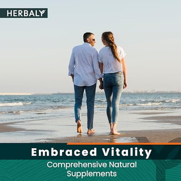 HERBALY Turmeric Complete Plus CoQ10 Capsules - Heart & Cardiovascular Support - CoQ10, Beet Extract, Folate, B12, Turmeric, Red Root, Hawthorn - Pure Organic Ingredients for Wellness - 60 ct - Image 4