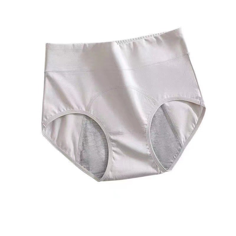 New High-Waist Cotton Ladies Leak-Proof Briefs Black  - Image 3