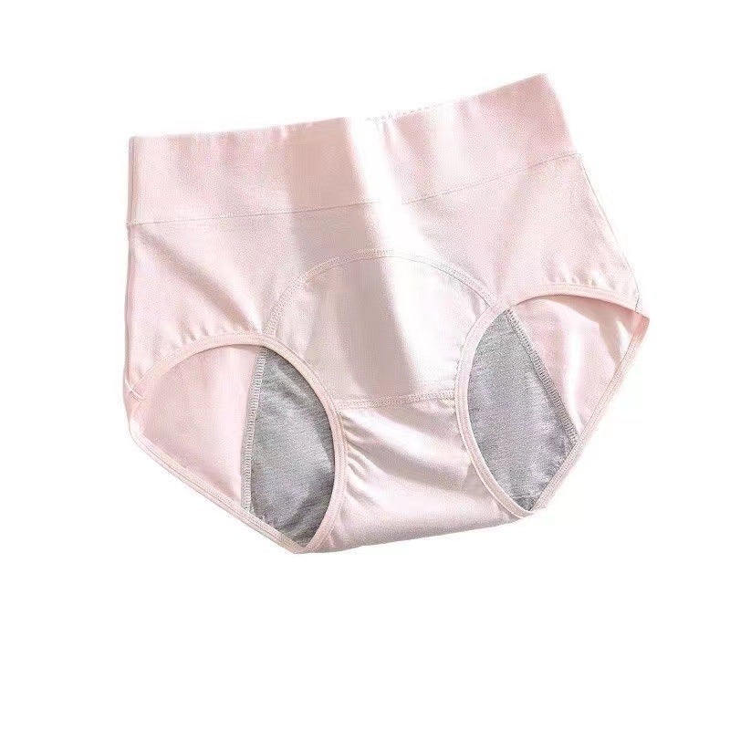 New High-Waist Cotton Ladies Leak-Proof Briefs Black  - Image 4