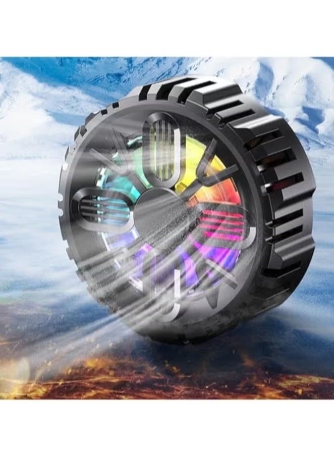 ELTRAZONE L06 Magnetic Mobile Cooler with High-Speed Cooling Fan and RGB Lights, USB Type-C Powered Heat Sink for Phones and Tablets, Ultra-Quiet and Lightweight Design for Gaming and Performance Optimization - Image 2