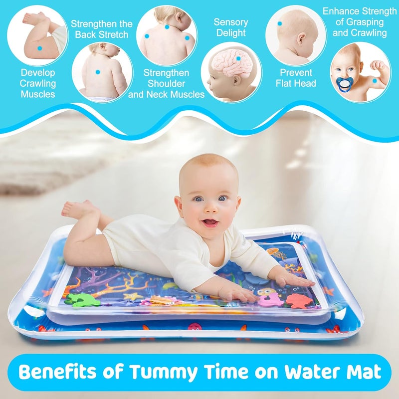 Yeeeasy Inflatable Tummy Time Water Play Mat for Infants and Toddlers 3 to 12 Months - Image 3