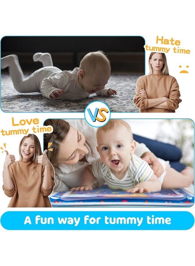 Yeeeasy Inflatable Tummy Time Water Play Mat for Infants and Toddlers 3 to 12 Months - Image 2