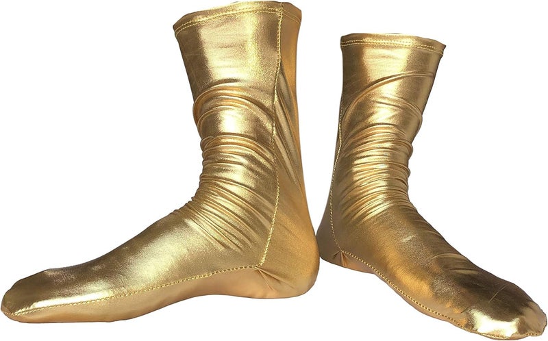 Unisex Shiny Metallic Costume Socks