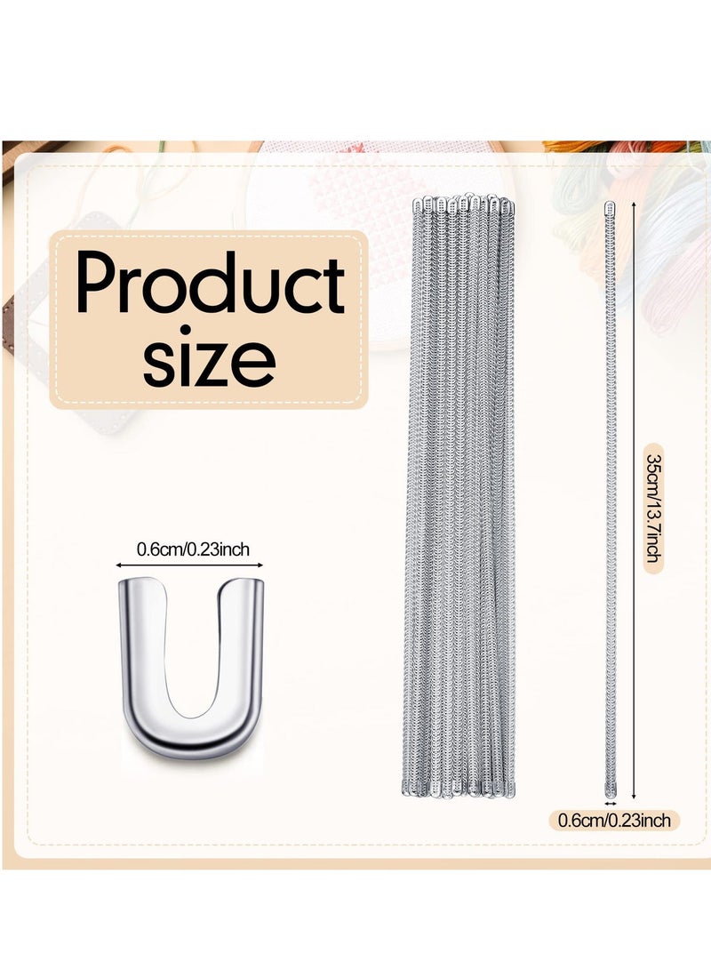 Y&D Spiral Steel Metal Boning 24 Pieces 13.7 Inch Corset Boning Precut with Tips Structure and Form for Corsets Costumes Making Supplies - Image 3