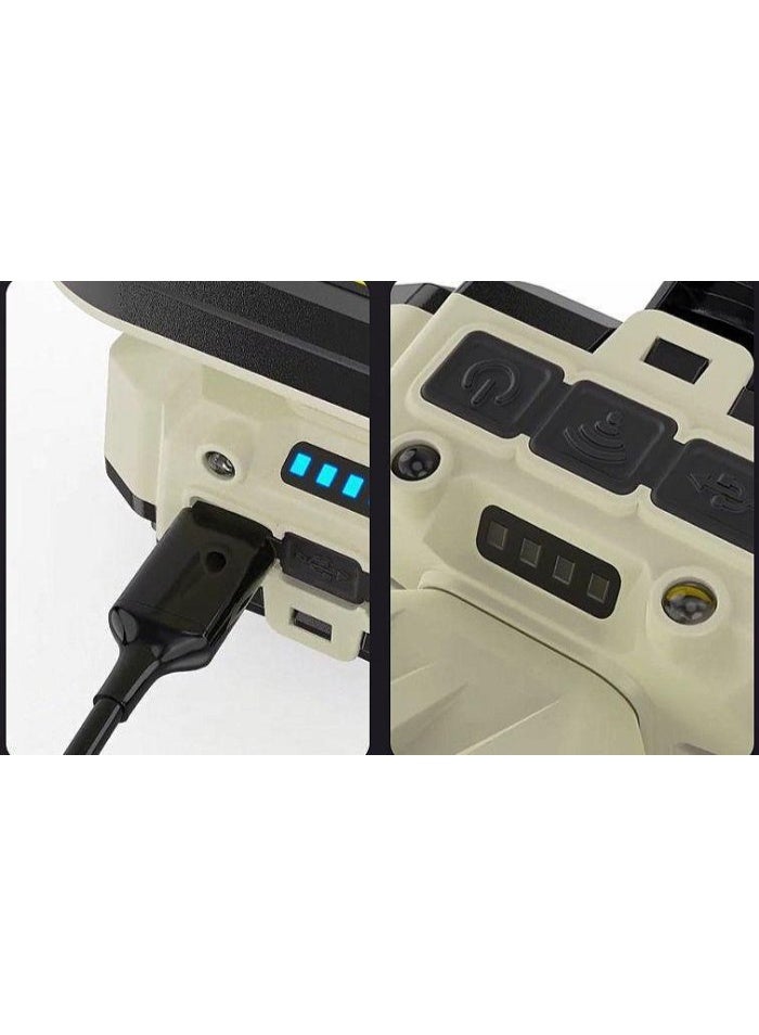 ال سي كشاف رأس LED قابل للشحن | إضاءة قوية | شحن USB | DLC-32936 - Image 3