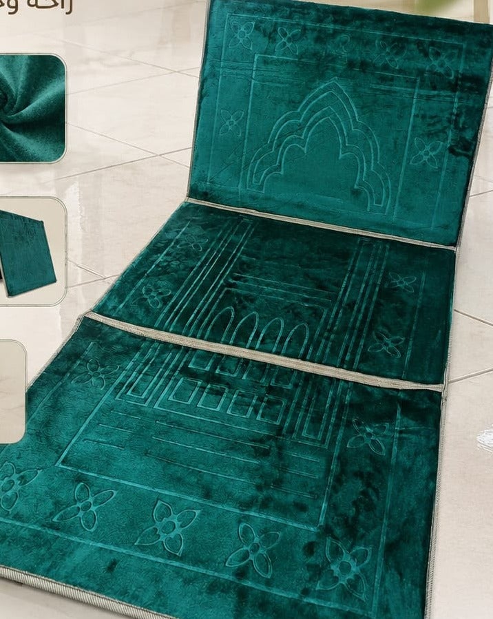 A prayer mat with a comfortable backrest… a stable backrest and a secure, non-slip base for everyday use and for the elderly. - Image 2