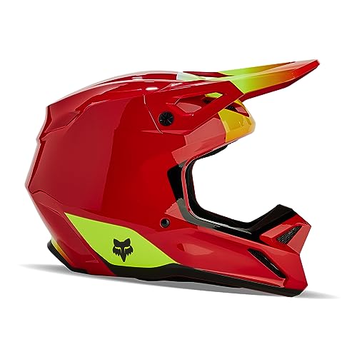 Fox Racing V1 Motocross Helmet, Ballast FLO RED, XX-Large - Image 2