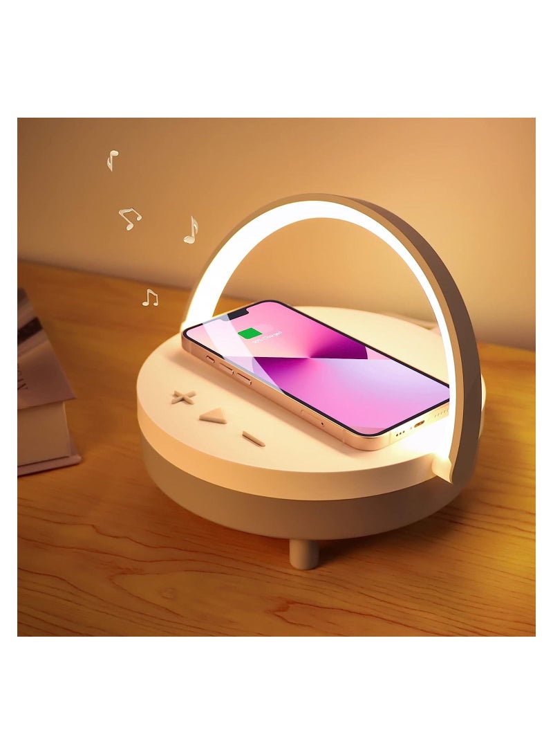 Earldom LED Night Light Table Lamp Music With Wireless Charger Portable Bluetooth  - Image 1