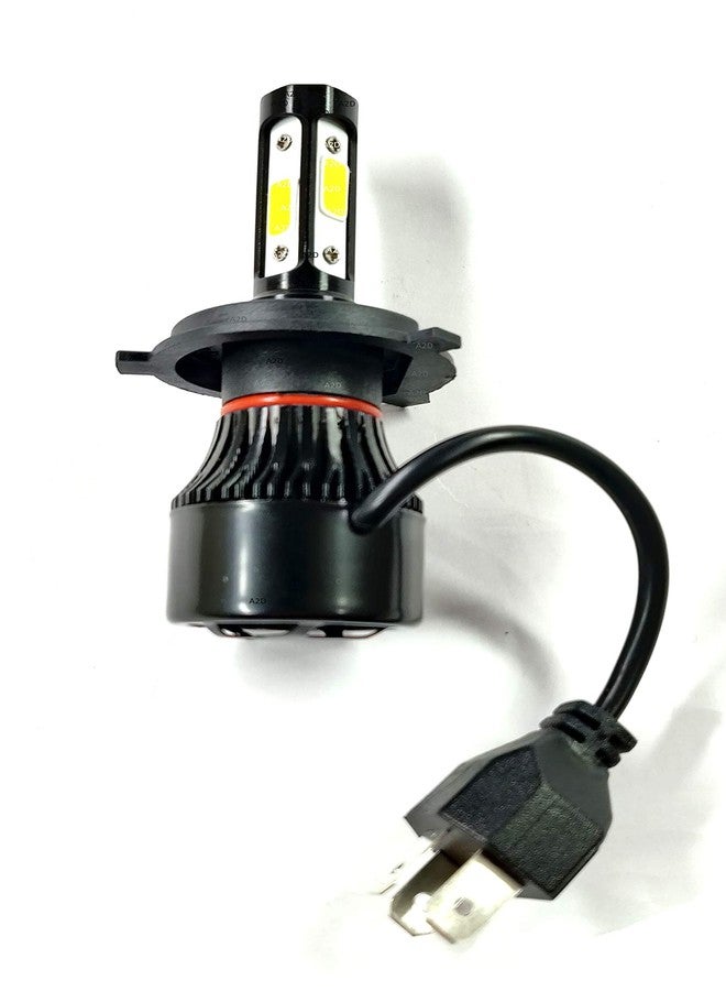 A2D 2431 12V 36W 4C-Sided Led Full Cobe H4 HS1 Headlight Bulb Replacement 6000K High-Low Beam-White compatible with Bike of Royal Enfield Bullet Electra - Image 1