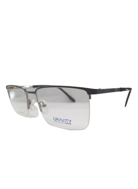 Semi-Rimless Rectangular Eyeglass Frame 2121 C2