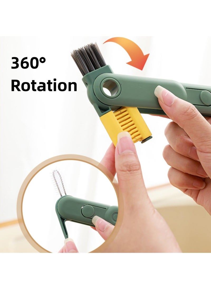 5-in-1 Cup Lid Gap Cleaning Brush Set, 2 PCS Multifunctional Insulation Bottle Cleaning Tools, Silicone Cup Holder Clean for Water Bottles, Baby Bottles, Tumblers, Narrow Neck Containers - Image 4