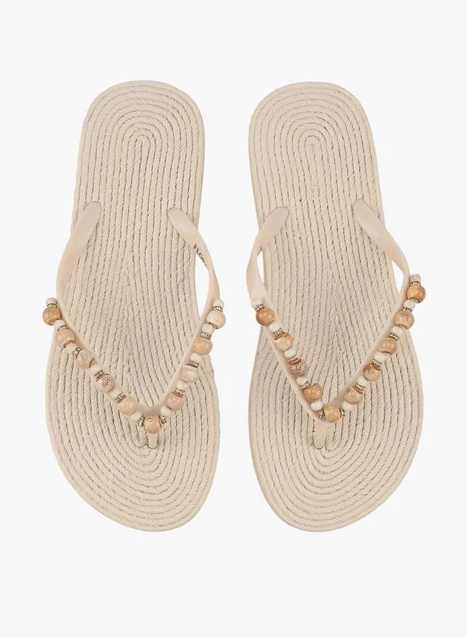 فلورا بيلا من شو إكسبرس Women Beaded Flip Flops