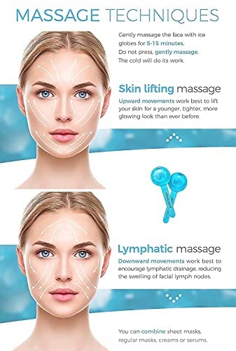 DONDA Ice Globe Facial Massager |Ice Roller for Face & Eye Puffiness Relief |Facial Ice Globes for Face (Multicolor) - Image 3