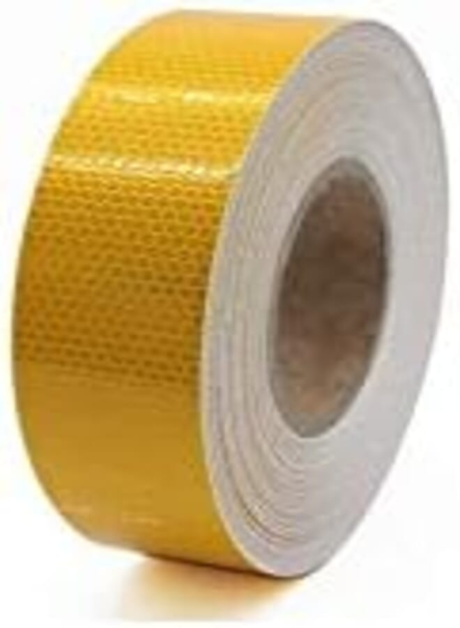 ZL 2" Inch 25 Yard Reflective Safety Tape (Dark Yellow)